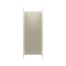 Swan MTMK963636.037 - MTMK96-3636 36 x 36 x 96 Swanstone® Metro Subway Tile Glue up Shower Wall Kit in Bone