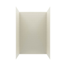 Swan MTMK963662.037 - MTMK96-3662 36 x 62 x 96 Swanstone® Metro Subway Tile Glue up Bathtub and Shower Wall Kit in