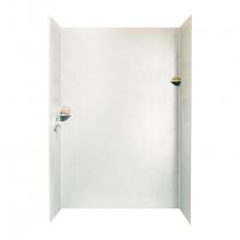 Swan SK366296.018 - SK-366296 36 x 62 x 96 Swanstone® Smooth Glue up Shower Wall Kit in Bisque