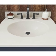 Swan VT01719.013 - VT1B1719 Ellipse 17 x 19 Single Bowl Vanity Top in Coastal Sands