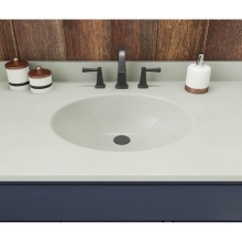 Swan VC02255.141 - VC1B2255 Ellipse 22 x 55 Single Bowl Vanity Top in Mountain Mist