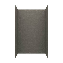 Swan MSMK843450.209 - MSMK84-3450 34 x 50 x 84 Swanstone® Modern Subway Tile Glue up Shower Wall Kit in Charcoal Gr
