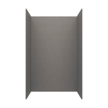 Swan MSMK843636.215 - MSMK84-3636 36 x 36 x 84 Swanstone® Modern Subway Tile Glue up Shower Wall Kit in Sandstone