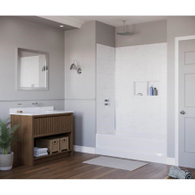 Swan CRTRMKAL.994 - 96 in. Corner Trim Kit with Metal Top in Chrome