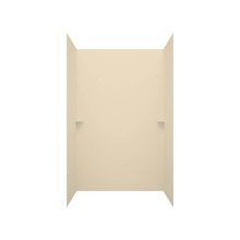 Swan SK366072.037 - SK-366072 36 x 60 x 72 Swanstone® Smooth Glue up Tub Wall Kit in Bone