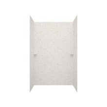 Swan SK366296.040 - SK-366296 36 x 62 x 96 Swanstone® Smooth Glue up Shower Wall Kit in Bermuda Sand