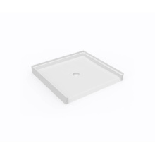 Swan SF03738MD.010 - STS-3738 37 x 38 Swanstone® Alcove Shower Pan with Center Drain in White