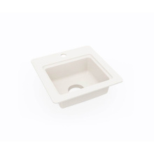Swan BS01515.018 - BS-1515 15 x 15 Swanstone® Dual Mount Entertainment Sink in Bisque
