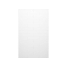 Swan MSMK8434.010 - MSMK-8434-1 34 x 84 Swanstone® Modern Subway Tile Glue up Bathtub and Shower Single Wall Pane