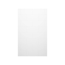 Swan TSMK8434.010 - TSMK-8434-1 34 x 84 Swanstone® Traditional Subway Tile Glue up Bathtub and Shower Single Wall