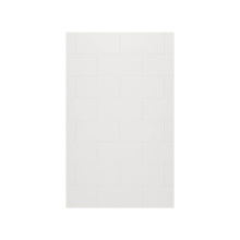 Swan TSMK9662.226 - TSMK-9662-1 62 x 96 Swanstone® Traditional Subway Tile Glue up Bathtub and Shower Single Wall