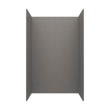 Swan TSMK843636.215 - TSMK84-3636 36 x 36 x 84 Swanstone® Traditional Subway Tile Glue up Shower Wall Kit in Sandst