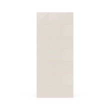 Swan TSMK8438.141 - TSMK-8438-1 38 x 84 Swanstone Traditional Subway Tile Glue up Bathtub and Shower Single Wall Panel