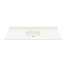 Swan VC02255.018 - VC1B2255 Ellipse 22 x 55 Single Bowl Vanity Top in Bisque