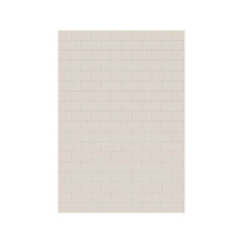 Swan MTMK7250.018 - MTMK-7250-1 50 x 72 Swanstone® Metro Subway Tile Glue up Bathtub and Shower Single Wall Panel