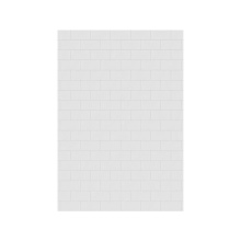 Swan MTMK7250.010 - MTMK-7250-1 50 x 72 Swanstone® Metro Subway Tile Glue up Bathtub and Shower Single Wall Panel