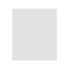 Swan MTMK8462.010 - MTMK-8462-1 62 x 84 Swanstone® Metro Subway Tile Glue up Bathtub and Shower Single Wall Panel