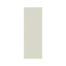 Swan MTMK8430.037 - MTMK-8430-1 30 x 84 Swanstone® Metro Subway Tile Glue up Bathtub and Shower Single Wall Panel
