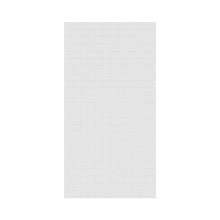 Swan MTMK9650.010 - MTMK-9650-1 50 x 96 Swanstone® Metro Subway Tile Glue up Bathtub and Shower Single Wall Panel