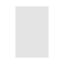 Swan MTMK9662.010 - MTMK-9662-1 62 x 96 Swanstone® Metro Subway Tile Glue up Bathtub and Shower Single Wall Panel