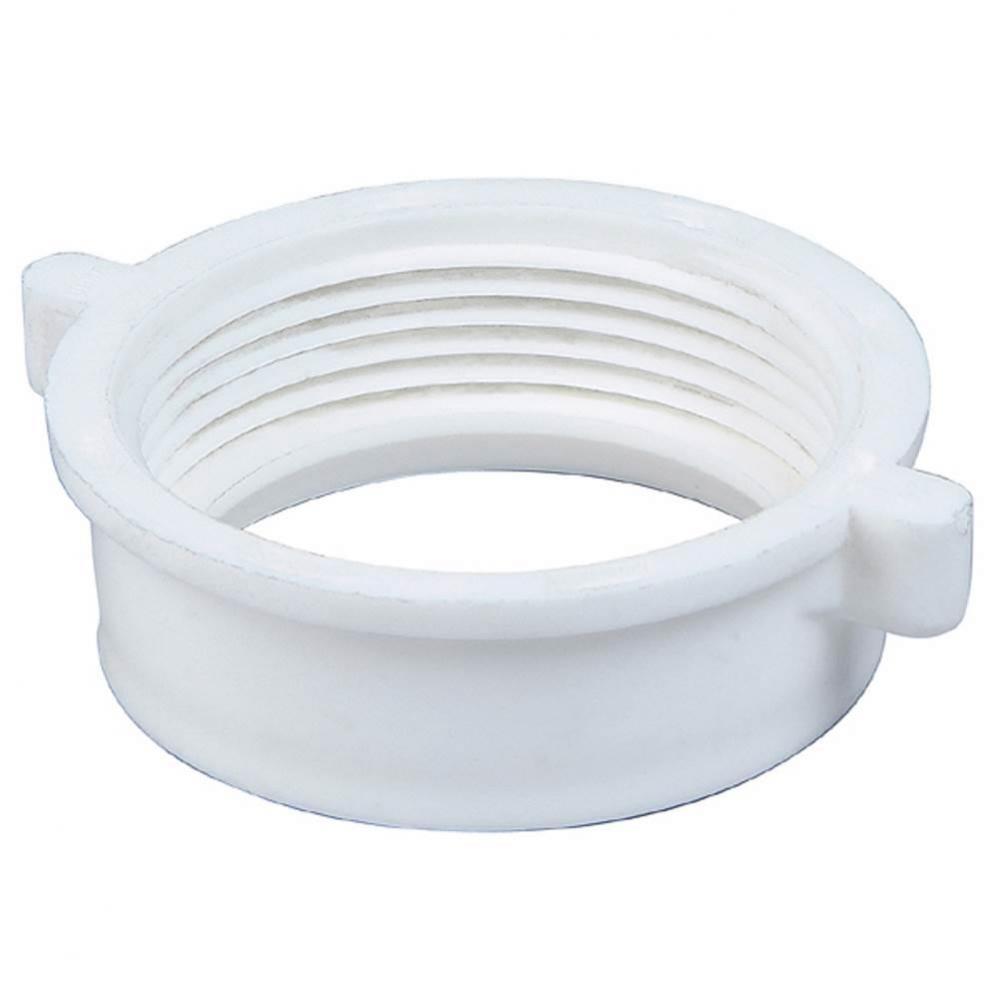 Slip Nut Poly 1-1/4 White