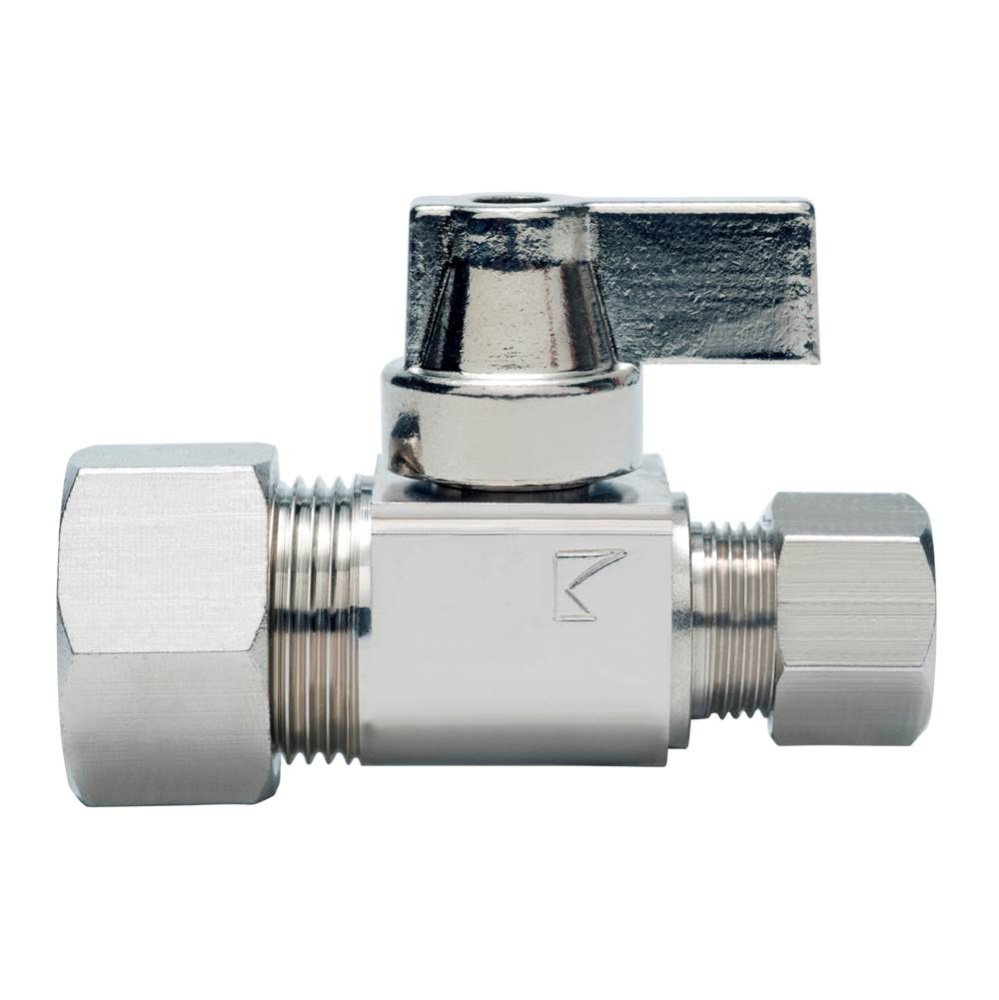 5/8 Compression x 3/8 Compression Nl 1/4-turn Straight Stop