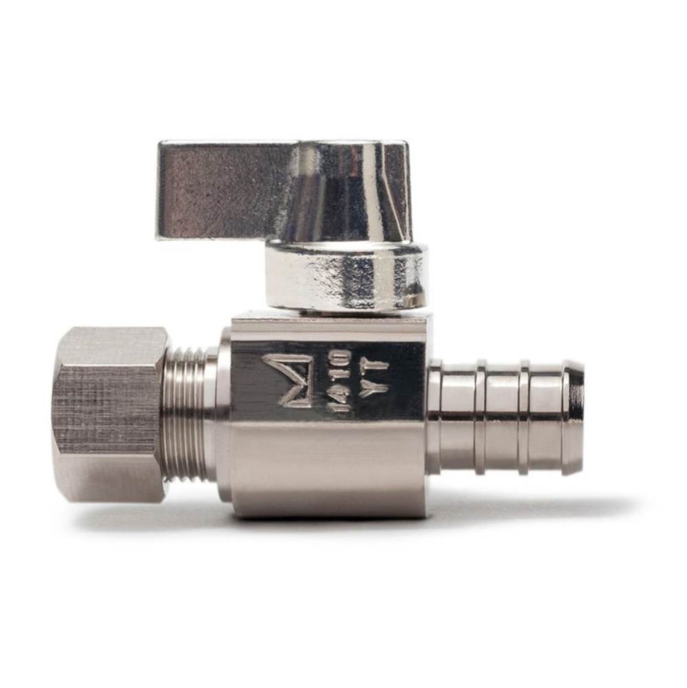 1/2 Pex F1807 x 3/8 Compression Nl 1/4-turn Straight Stop