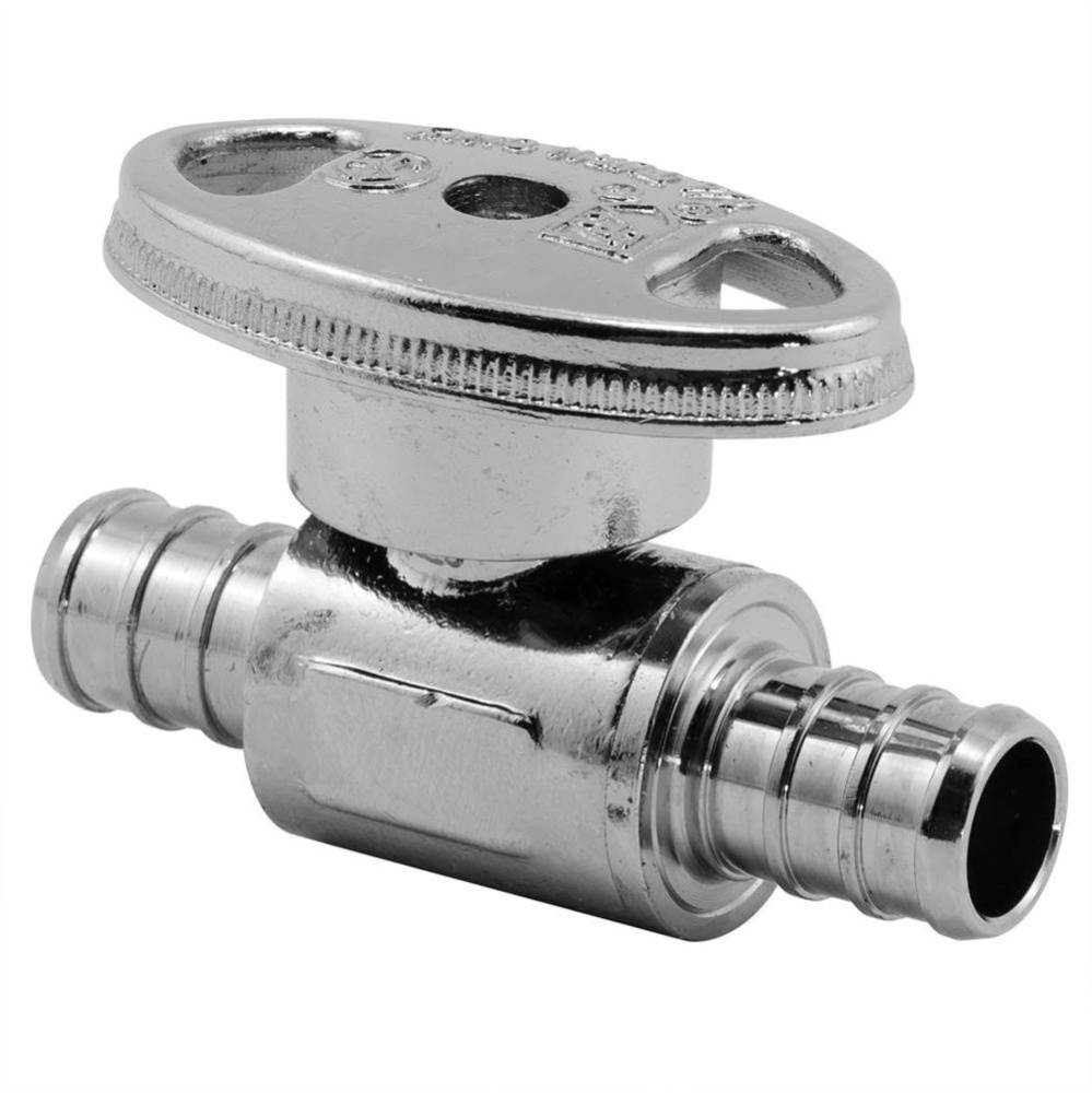 0959385 - Str Stop 1/2 Pex X 1/2 Pex F1807 1/4-turn Chr 1/bg