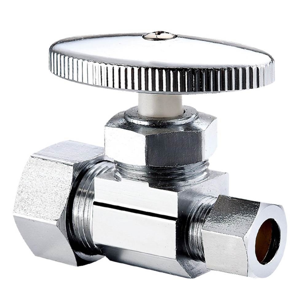 0147037 - Str Stop 5/8od x 3/8od Comp Multi-turn Chrome 1/bx