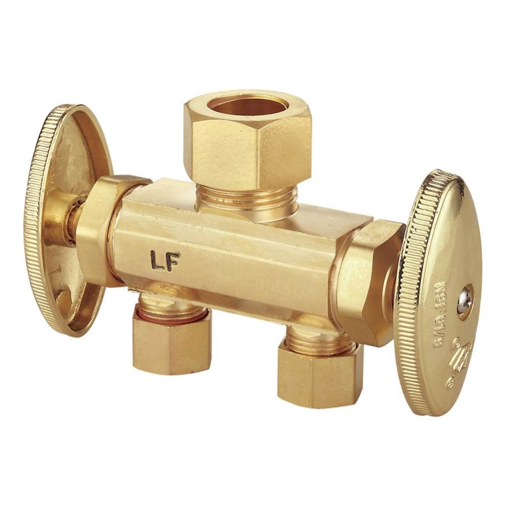 0147128 - Str Stop 5/8od x 3/8od x 3/8od Comp Dual Hndl Multi-trn 1/bx