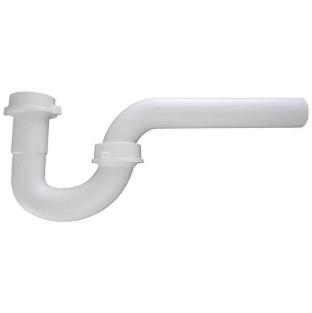 P-Trap White 1-1/4 L/Adapter W/Soft Washer 1/Bg