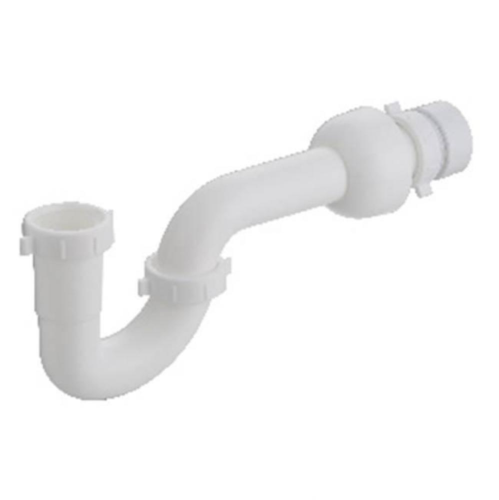 1-1/2 REVERSIBLE P-TRAP WHT W/PVC TRAP ADAPTER, SOFT WSHR & DEEP ESCUT