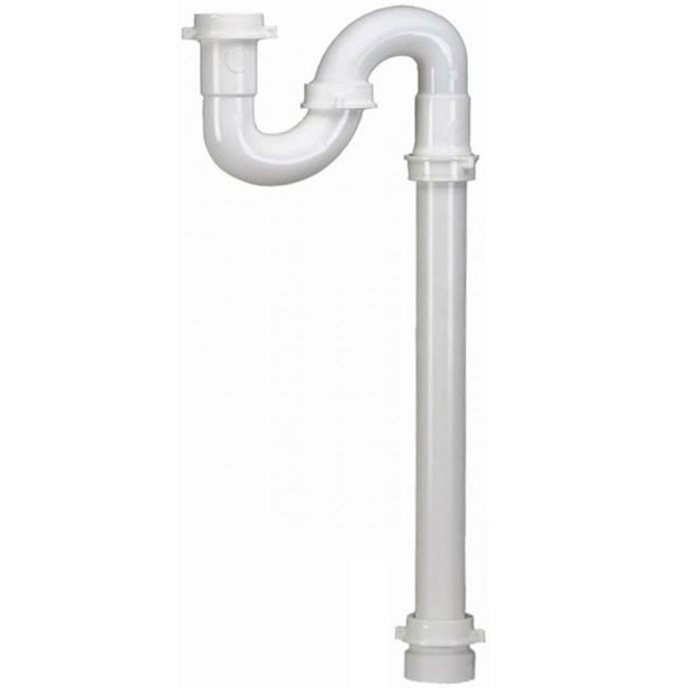 S-trap White 1-1/2 W/pvc Trap Adapter 1/bg