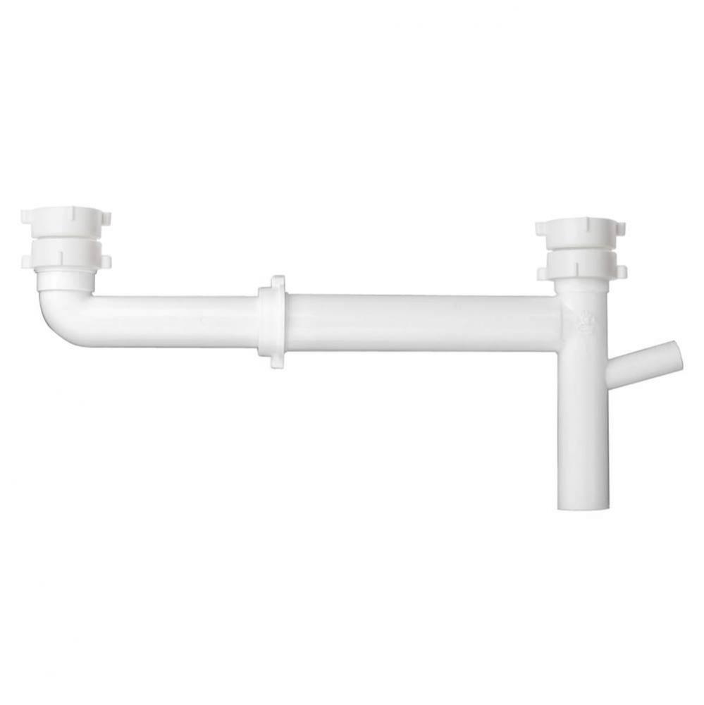 End Outlet Telescoping White All Purpose 1-1/2x16 W/ 3/4 Dw Brnch 1/bg