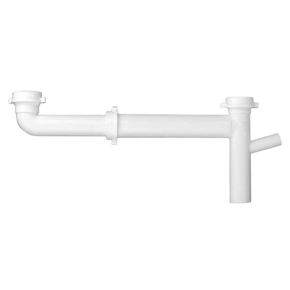 End Outlet Tele Wht Slip Joint 1-1/2x16 W/ 3/4 Dw Brnch & Sft Wshr