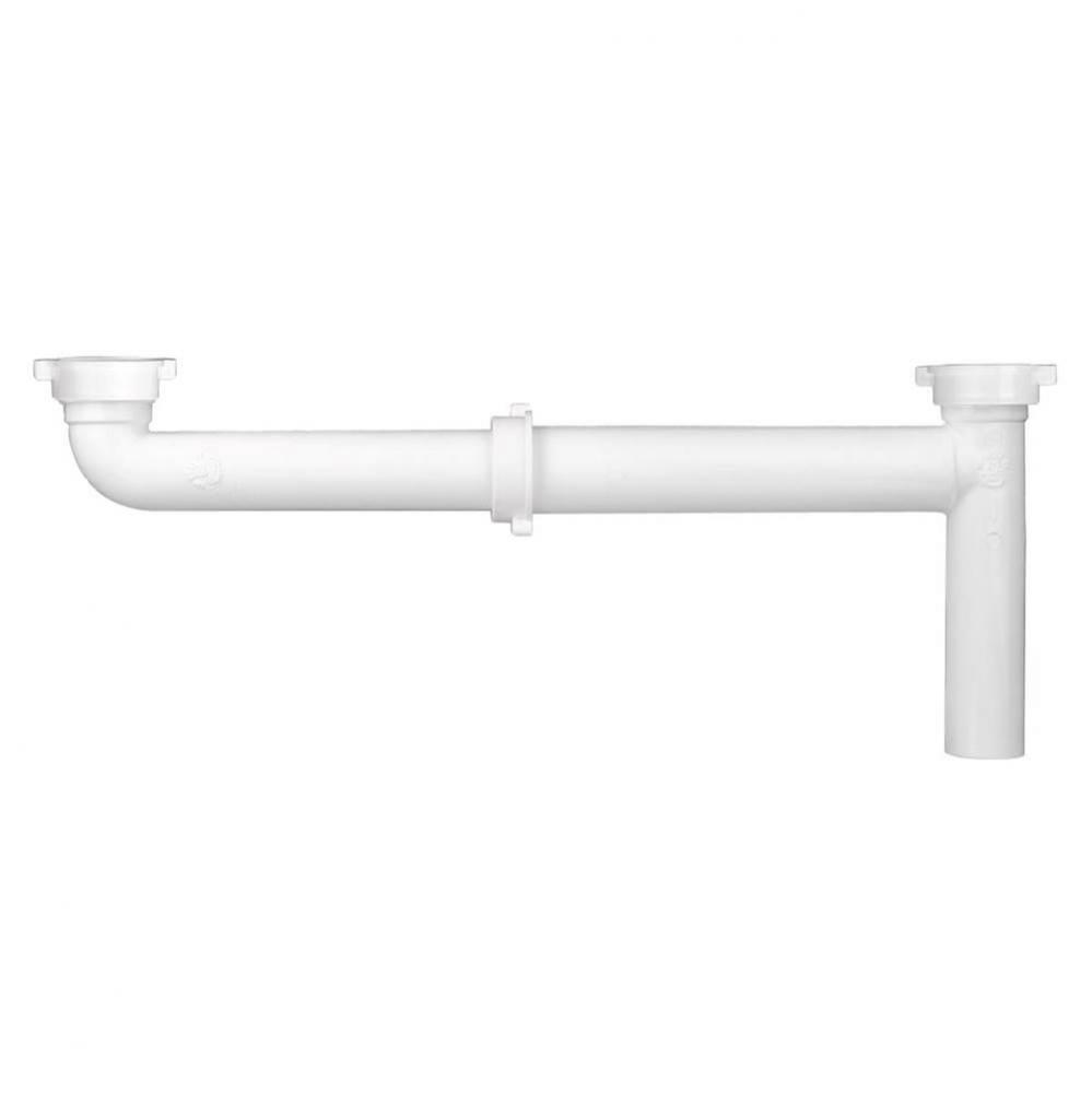 End Outlet Telescoping White Direct Connect 1-1/2 x 16 1/bg
