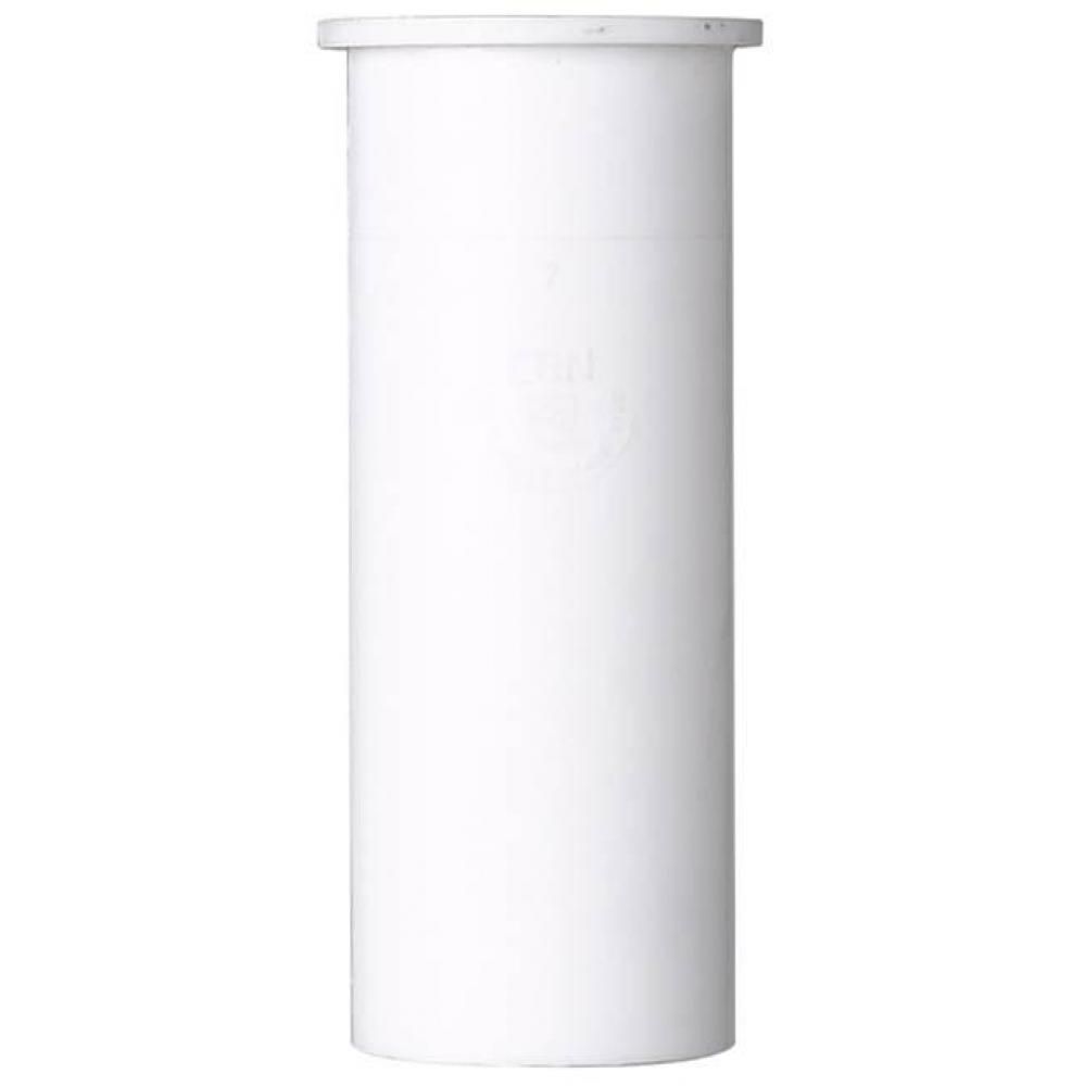 Flanged Sink Tailpiece White 1-1/2 x 4