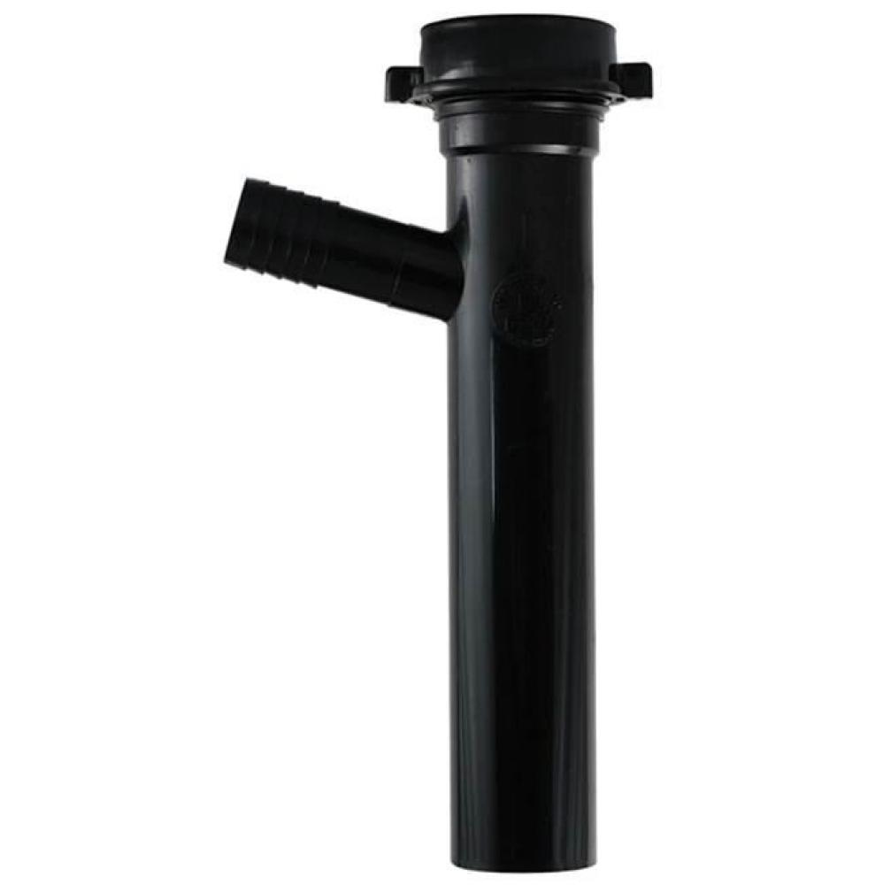 Dishwasher Tailpiece Black Slip Joint 1-1/2 X 8 W/ 3/4 Dwbr 1/Bg