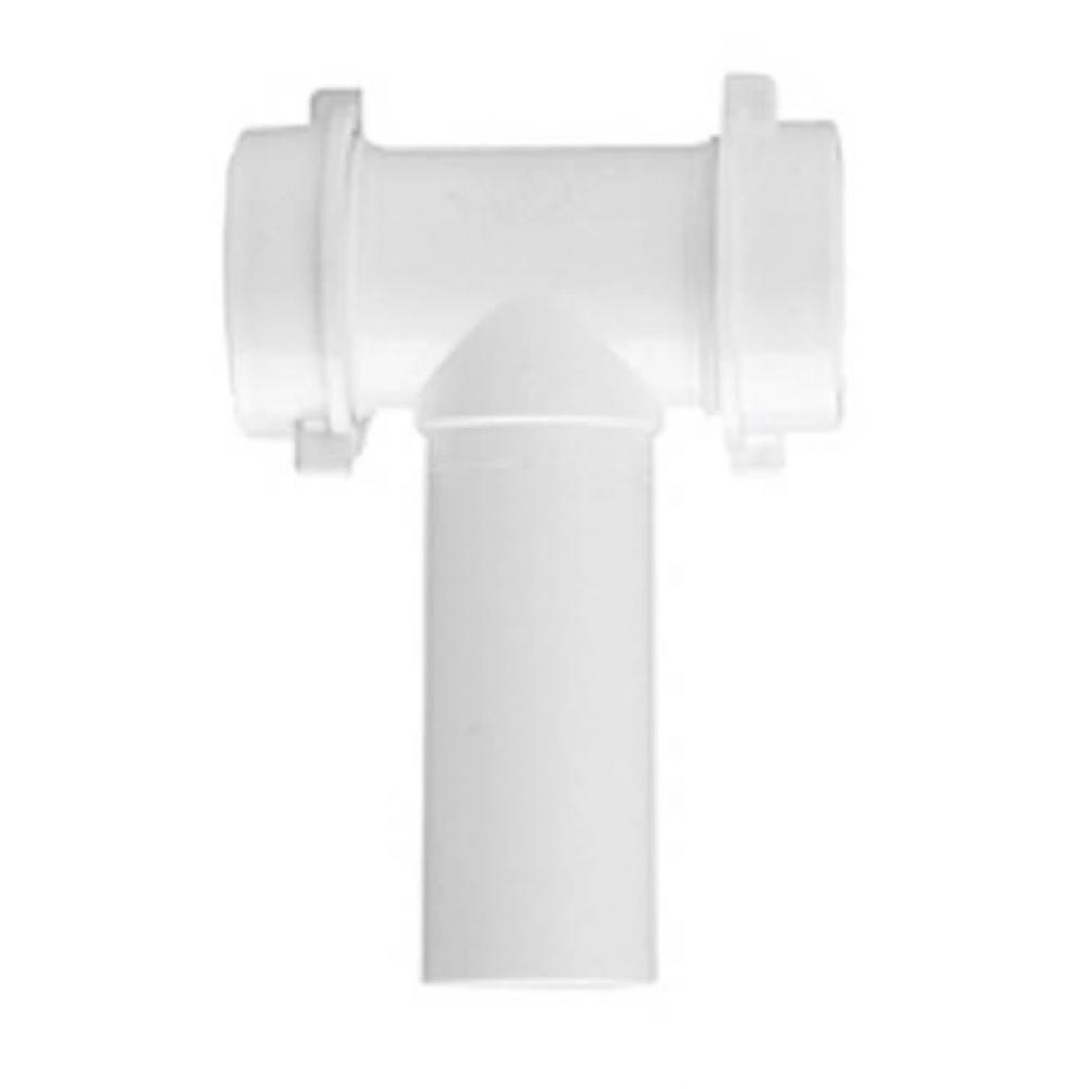 Center Out Tee Black Slip Joint 1-1/2 1/bg