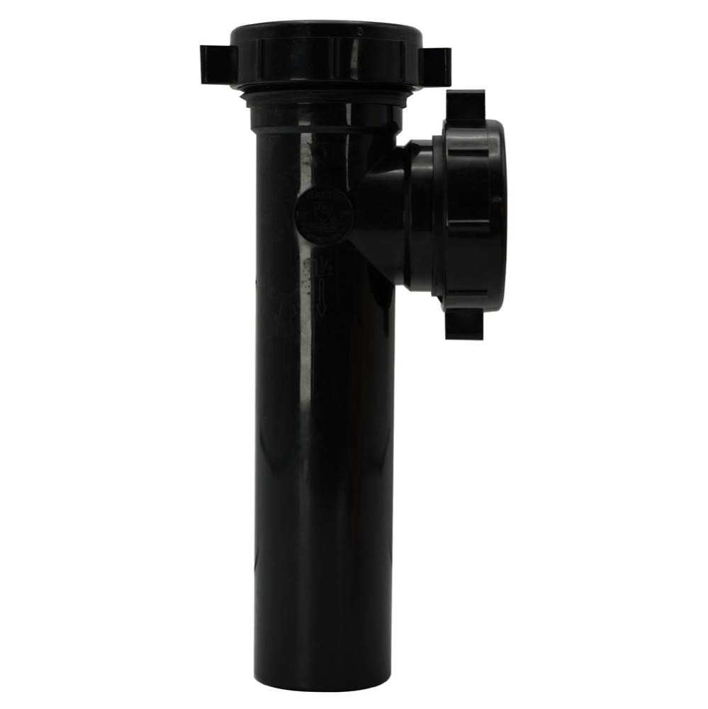 End Out Tee Black Slip Joint 1-1/2 1/bg