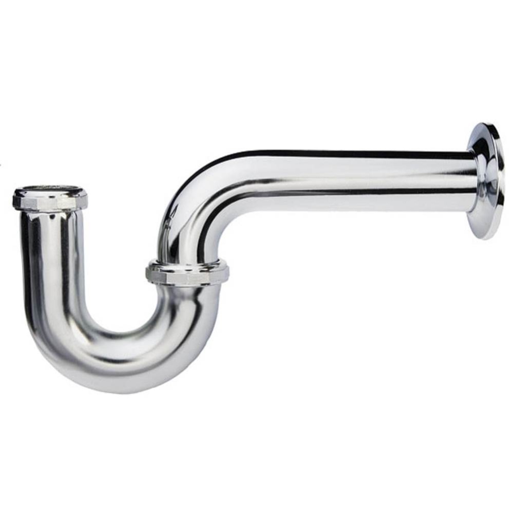 P-trap 1-1/4 x 1-1/2 Choke Neck W/ Brass Nuts Chrome 17ga 1/bx