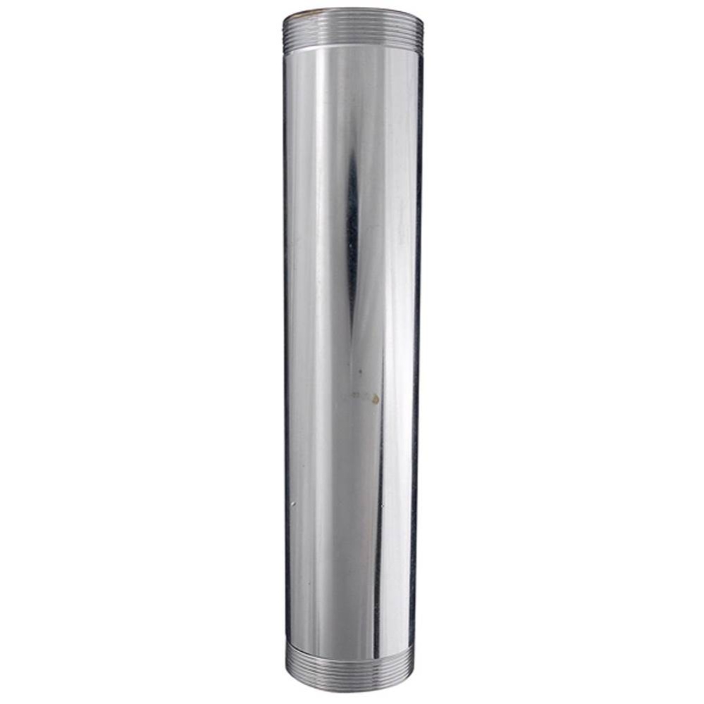 Threaded Both Ends Tube 1-1/4 x 6 Chrome 20ga