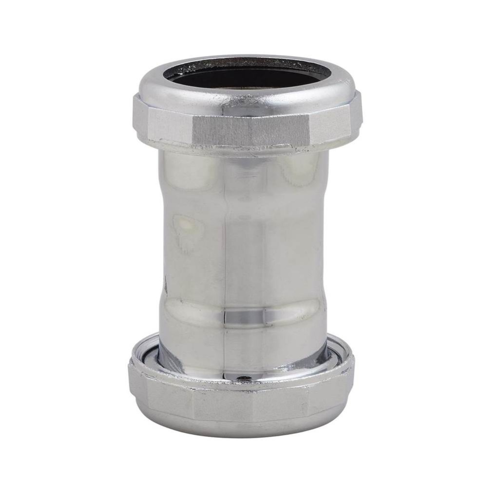 Coupling Slip Joint 1-1/2 Chrome 22ga