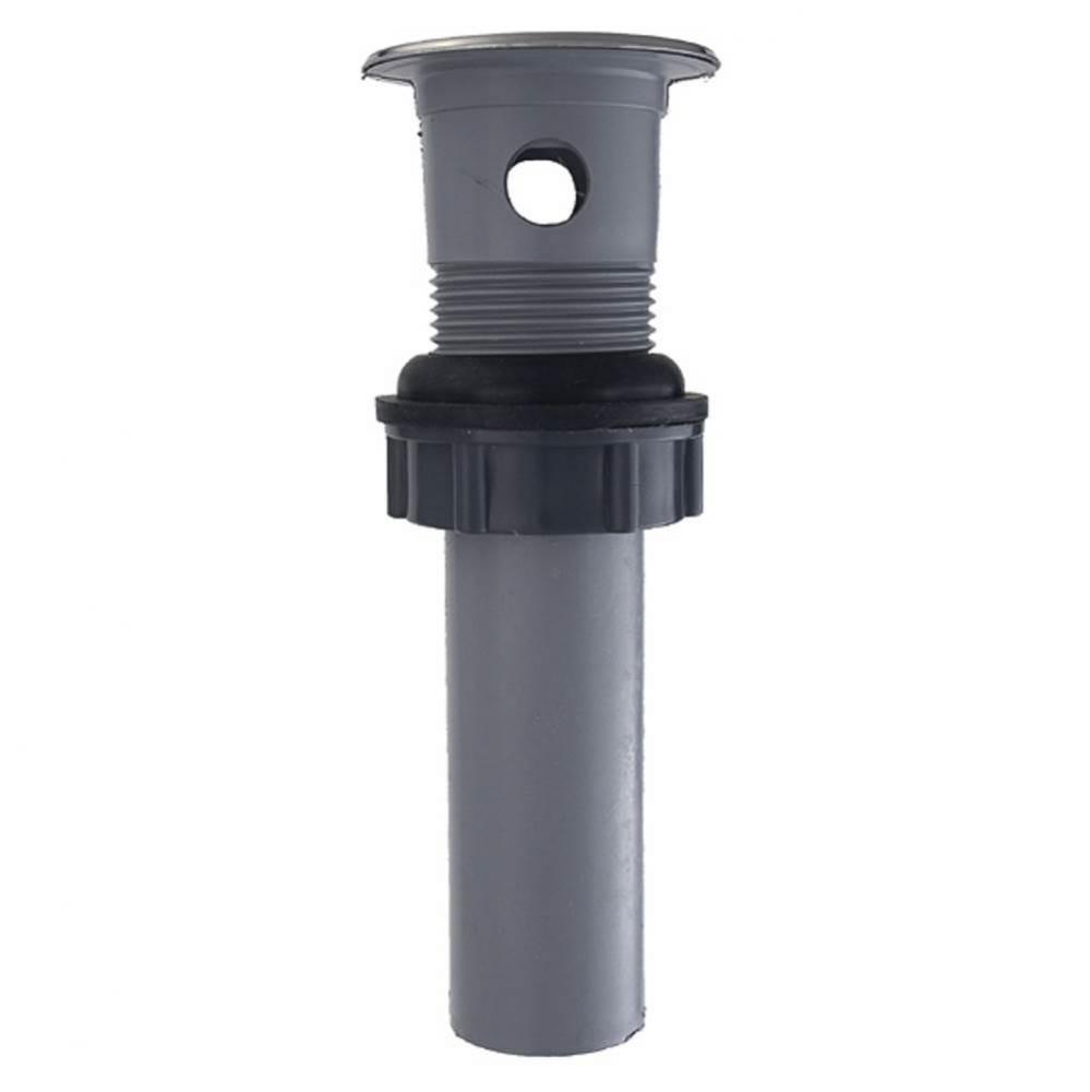 0143328-po Plug Drain 1-1/4x5 Polypro W/ Ovrflw, Stopper & Chain 1/bg