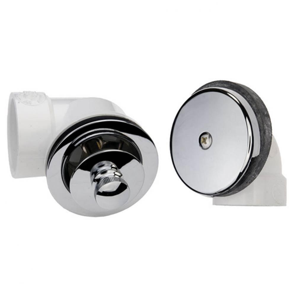 Twist-n-close Pvc Half Kit W/1-hole Fp Chrome