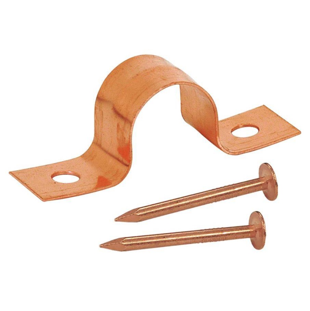 1/4 Cts Cu Plated Tube Strap W/ Nails