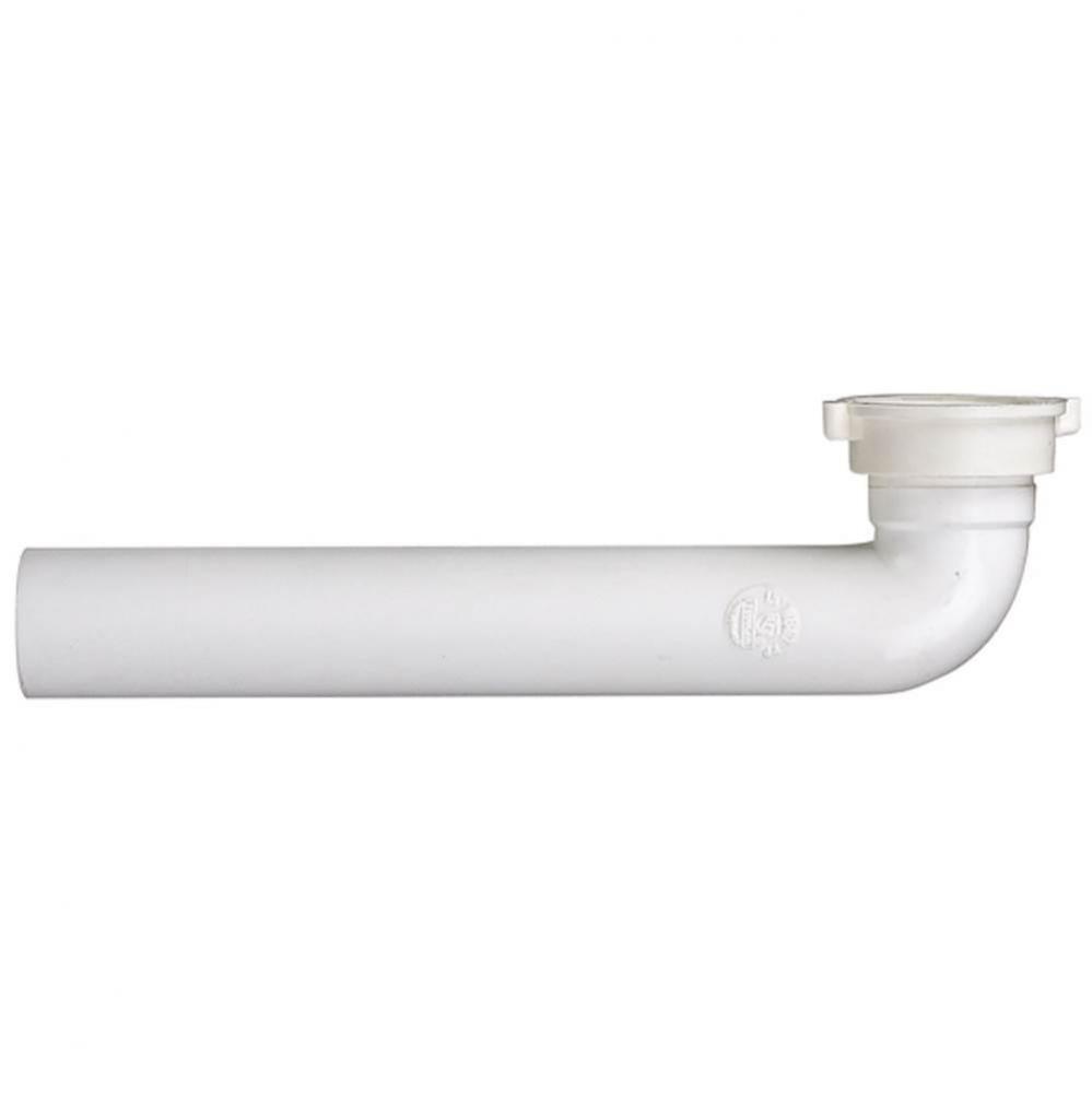 Waste Arm White Direct Connect 1-1/2 x 9-1/2 1/bg
