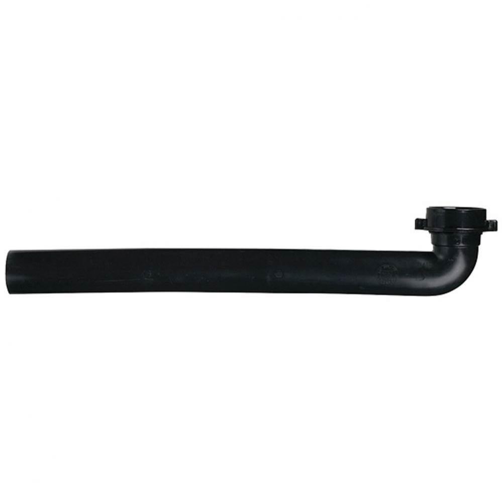 Waste Arm Black Slip Joint 1-1/2 X 15 1/Bg