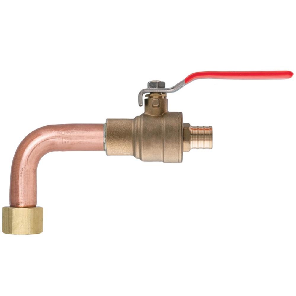 Elbow 2-1/2 Pex x 6 3/4 Fip Swvl Fp Vlv No Lead