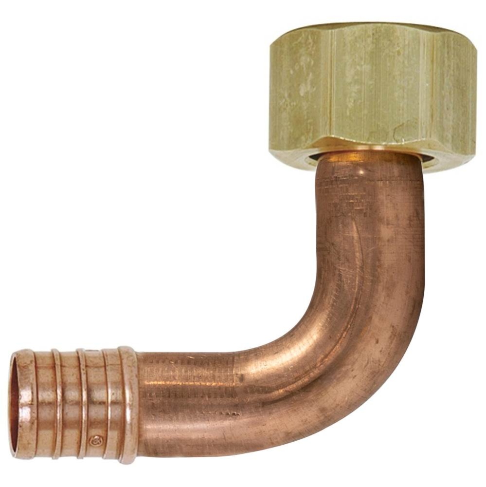 Ell 3/4 Pex x 3/4 Dip Br Nut